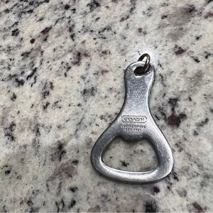 Coach Metal Leatherware Key Chain Bottle Opener